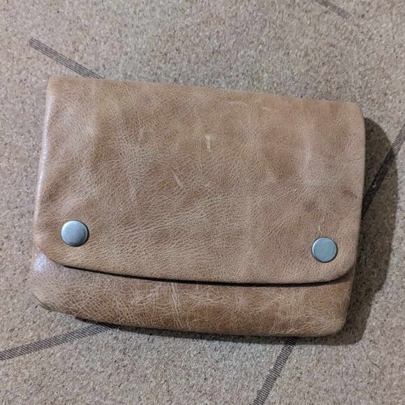 Status Anxiety Leather Mini Clutch/Wallet - Picture 1 of 7